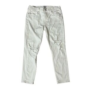 AGOLDE Sophie White High Rise Skinny Distressed Jeans Size 30 A018-817